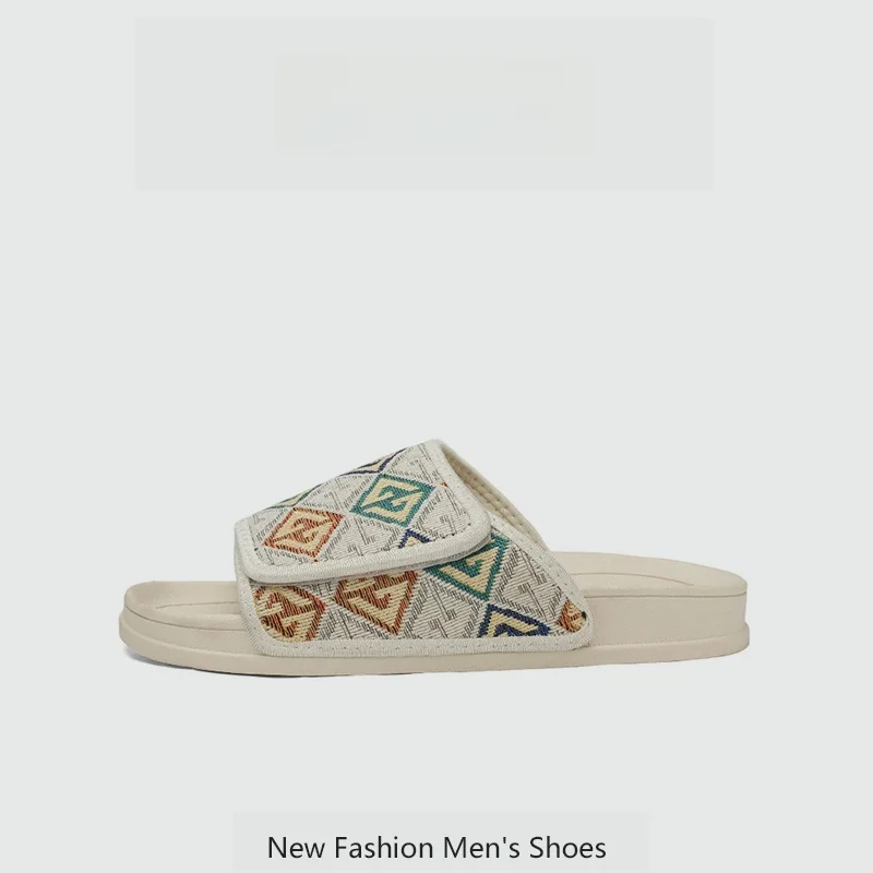 EVA Breathable Slip-On Slippers Men's Summer Ethnic Embroidery Slippers Casual Flat Heel One-Step Travel Slippers for Youth
EVA Breathable Slip-On Slippers Men's Summer Ethnic Embroidery Slippers Casual Flat Heel One-Step Travel Slippers for Youth