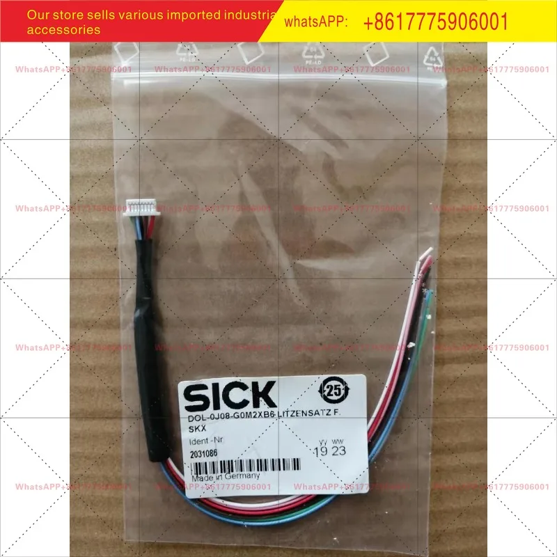 SICK encoder plug cable 2031086 DOL-0J08-G0M2XB6
SICK encoder plug cable 2031086 DOL-0J08-G0M2XB6