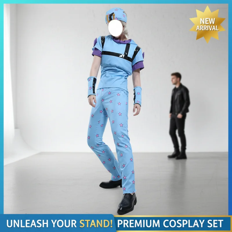 ☆YunCos Anime JoJo's Bizarre Adventure Johnny Joestar Cosplay Costume Men Uniform Comic Pajamas Top Pants Hat Wristband Suit☆
☆YunCos Anime JoJo's Bizarre Adventure Johnny Joestar Cosplay Costume Men Uniform Comic Pajamas Top Pants Hat Wristband Suit☆