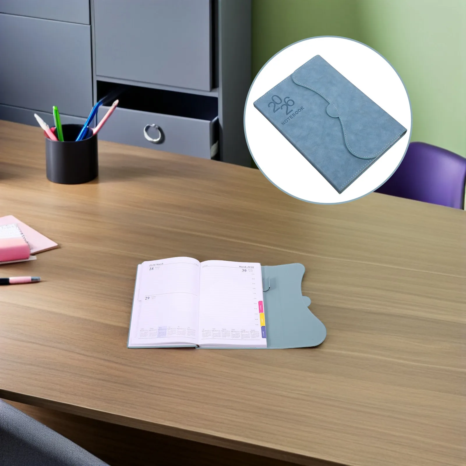 Ежемесячный календарь-планировщик на 2026 год: стильный ежедневник из ПУ-кожи, органайзер на каждый день, неделю и месяц, простой портативный дневник для планирования времени
Ежемесячный календарь-планировщик на 2026 год: стильный ежедневник из ПУ-кожи, органайзер на каждый день, неделю и месяц, простой портативный дневник для планирования времени