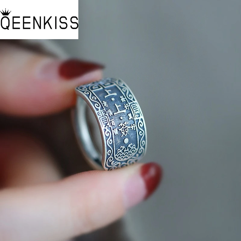 QEENKISS 925 Sterling Silver Vintage Good Sign Rings for Women Birthday Wedding Party Christmas Mother Gifrlfriend Gifts RG7033
QEENKISS 925 Sterling Silver Vintage Good Sign Rings for Women Birthday Wedding Party Christmas Mother Gifrlfriend Gifts RG7033