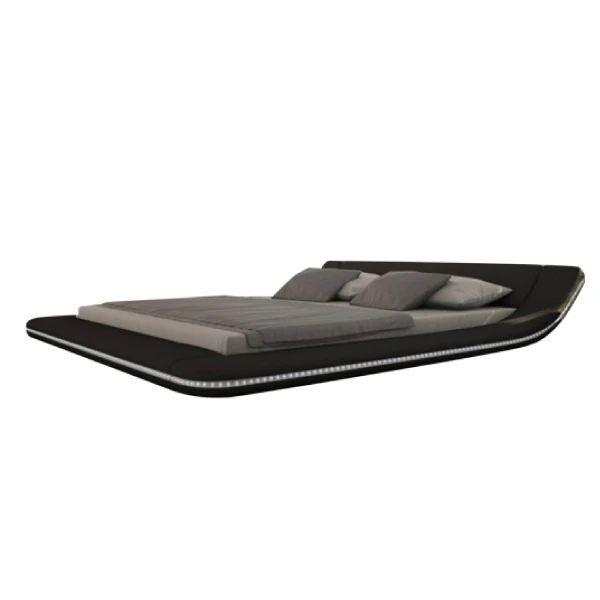 #@High Quality Luxury Design Pu Leather Bed with Led Curved Head Board Bed
#@High Quality Luxury Design Pu Leather Bed with Led Curved Head Board Bed