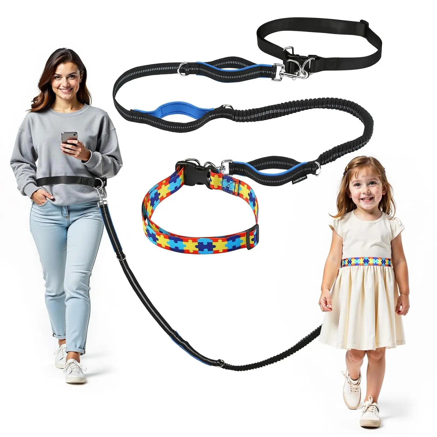 Hands-Free Waist Leash for Kids with Autism, 3 Padded Handles, Durable Bungee, Secure Public Walking for ADHD/ASD Children
Hands-Free Waist Leash for Kids with Autism, 3 Padded Handles, Durable Bungee, Secure Public Walking for ADHD/ASD Children