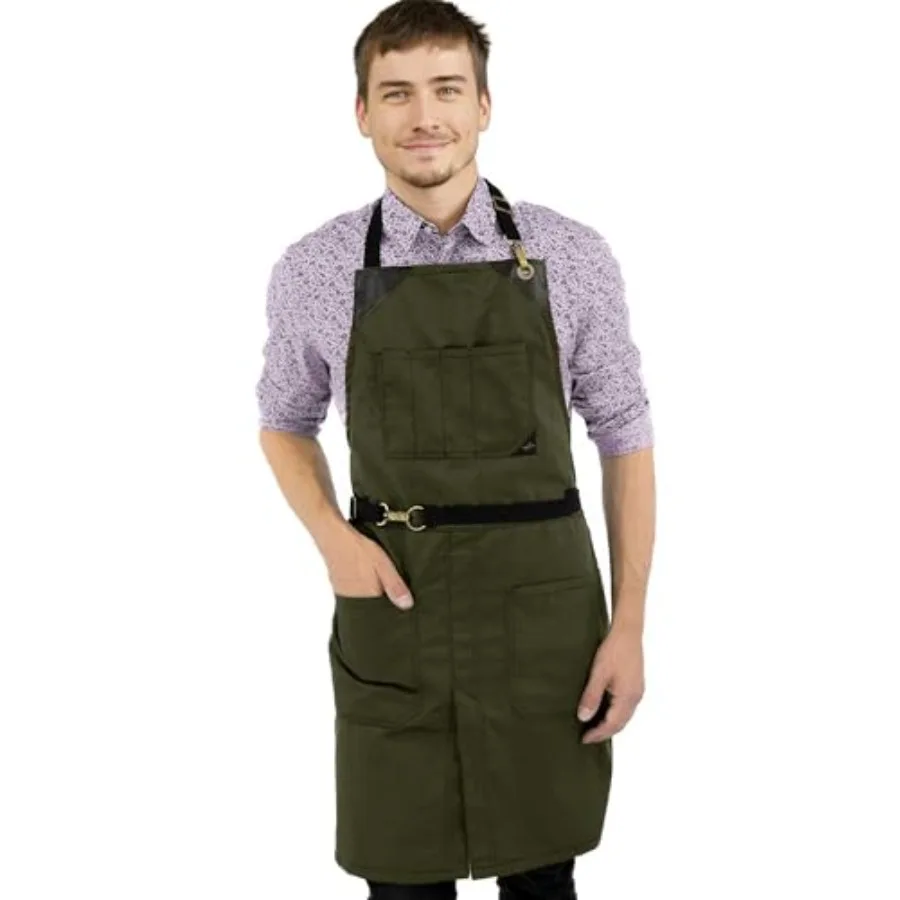 No-Tie Twill Apron - Leather Reinforcement, Split-Leg
No-Tie Twill Apron - Leather Reinforcement, Split-Leg