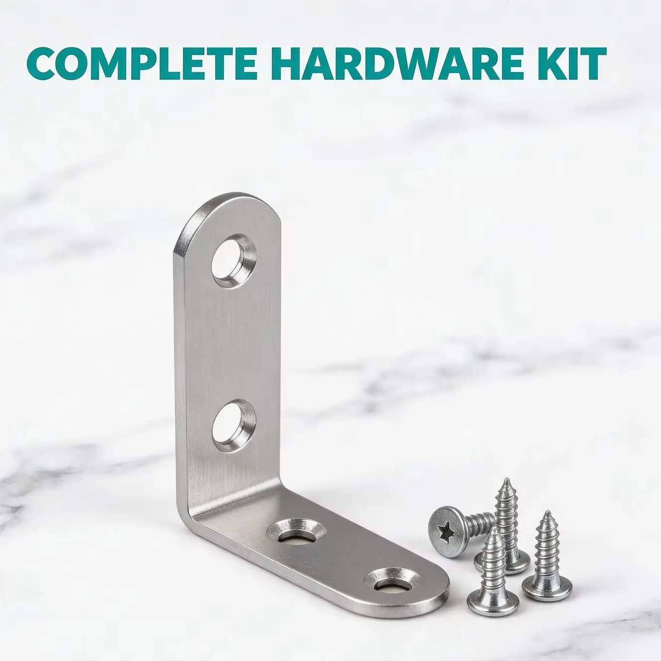 90 Degree L Joint Brackets Stainless Steel Angle Connectors Corner Brace Furniture Wood Shelf Door Cabinet Fastener with Screws
90 Degree L Joint Brackets Stainless Steel Angle Connectors Corner Brace Furniture Wood Shelf Door Cabinet Fastener with Screws