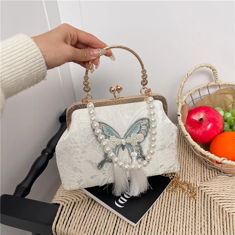 Вечерние сумки с кисточками в китайском стиле для женщин, ретро, бежевый, черный, очаровательный клатч, сумки с металлической ручкой, сумка на плечо с цепочкой
Вечерние сумки с кисточками в китайском стиле для женщин, ретро, бежевый, черный, очаровательный клатч, сумки с металлической ручкой, сумка на плечо с цепочкой