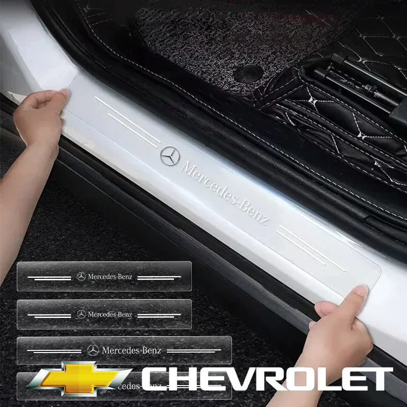4pcs Car Threshold Protector Transparent Decorative Badge Sticker For Mercedes Benz B/C/E/S Class A Class C200L GLC GLK CLA
4pcs Car Threshold Protector Transparent Decorative Badge Sticker For Mercedes Benz B/C/E/S Class A Class C200L GLC GLK CLA
