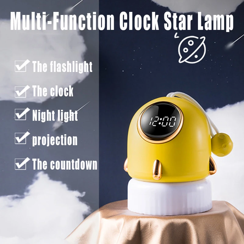 Portable Flashlight Timer Clock Star Projector Light LED Projector Night Light Children's Bedroom USB Lights Atmosphere Lights
Portable Flashlight Timer Clock Star Projector Light LED Projector Night Light Children's Bedroom USB Lights Atmosphere Lights