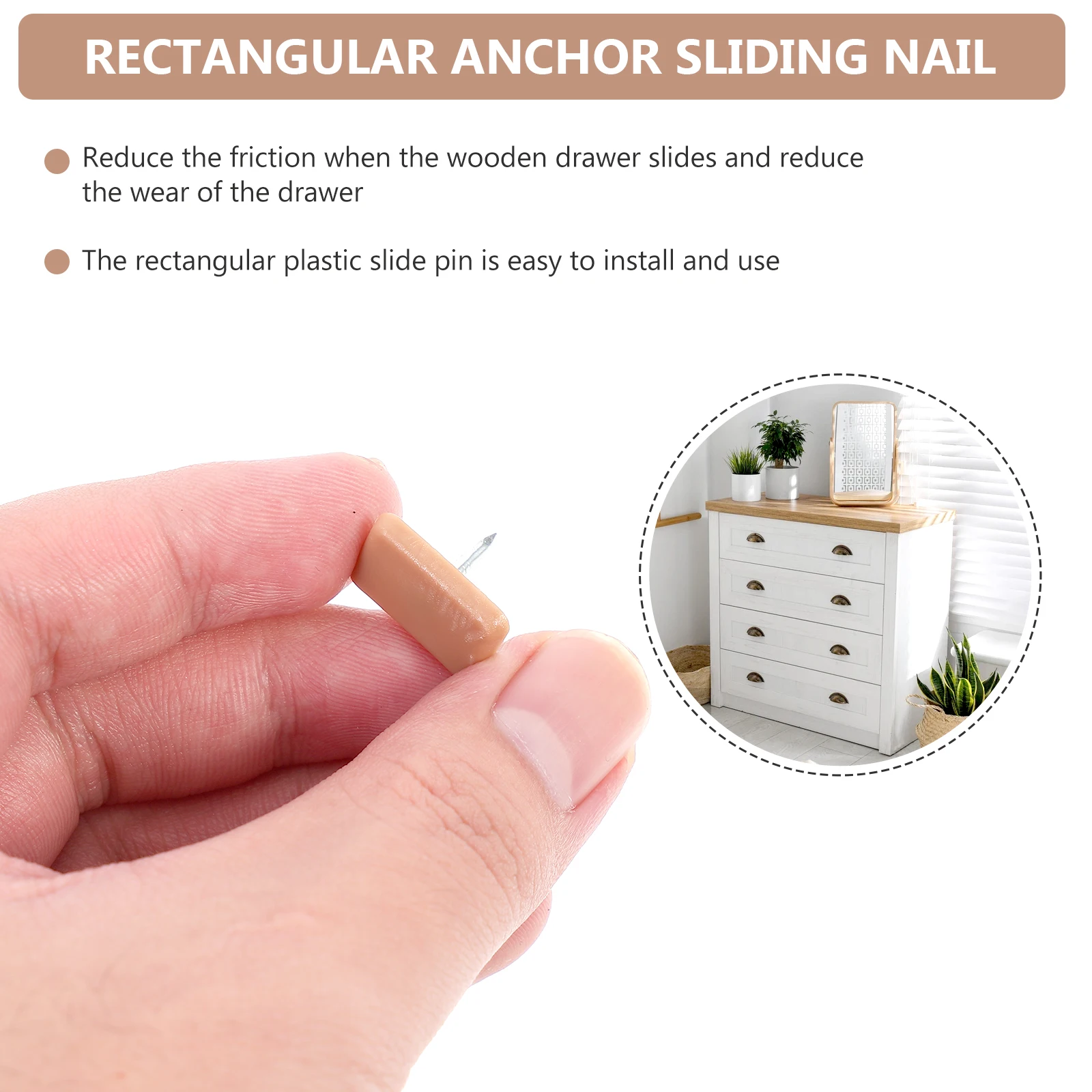 40pcs Furniture Sliding Nails Rectangular Plastic Drawer Glides Floor Foot Sliding Nail Home Repair Square Nails Carpets Wood
40pcs Furniture Sliding Nails Rectangular Plastic Drawer Glides Floor Foot Sliding Nail Home Repair Square Nails Carpets Wood