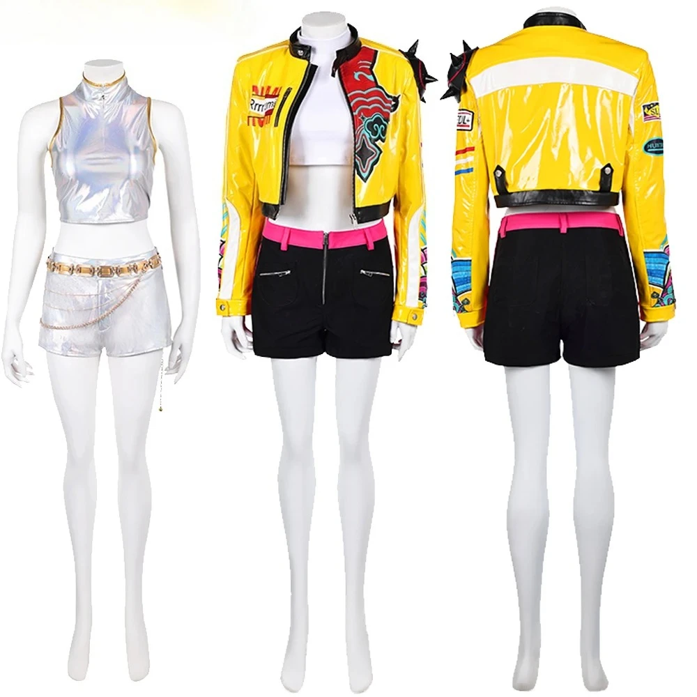 Rumi Disguise Demons Hunter Cosplay Costume Women Girl Group Roleplay Uniform Halloween Carnival Suit KPOP Stage Performance Set
Rumi Disguise Demons Hunter Cosplay Costume Women Girl Group Roleplay Uniform Halloween Carnival Suit KPOP Stage Performance Set
