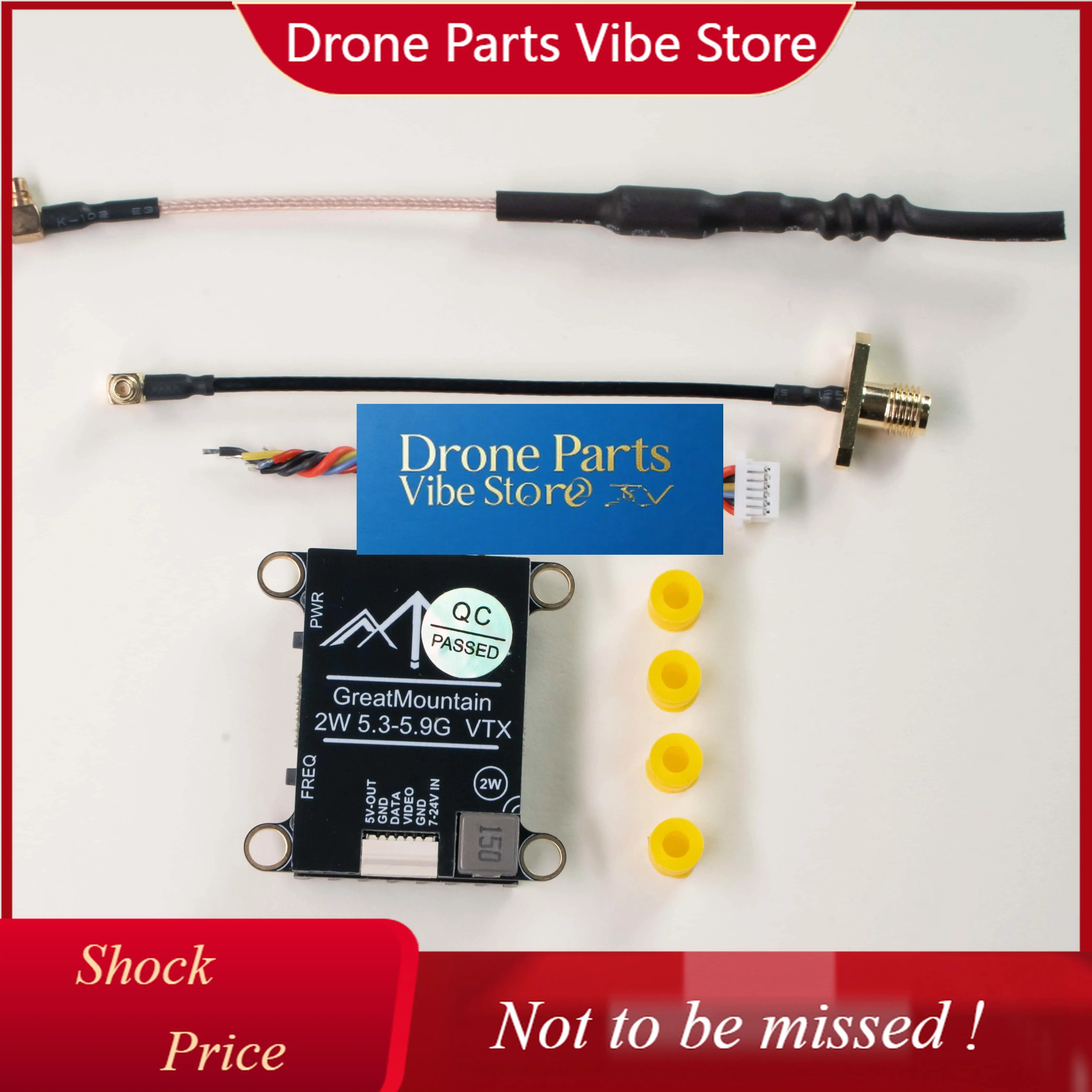 DParts1Great Mountain High Power 5.8G 2W FPV Racing Drone Compatible TBS Protocol Plastic Beacon Video Transmission Compatible
DParts1Great Mountain High Power 5.8G 2W FPV Racing Drone Compatible TBS Protocol Plastic Beacon Video Transmission Compatible