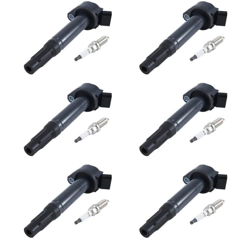 Efficientt-UF487 Set Of 6 Ignition Coils & Spark Plugs For Toyota 4Runner 3.5L V6 Lexus GX460 Highlander L4 2.7L Parts LF6RAIX-1 
Efficientt-UF487 Set Of 6 Ignition Coils & Spark Plugs For Toyota 4Runner 3.5L V6 Lexus GX460 Highlander L4 2.7L Parts LF6RAIX-1