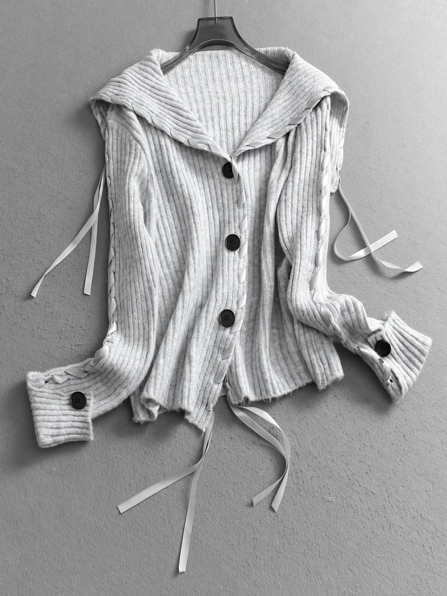 Korean Sle Navy Collar Long Sve Knitted Open Cardigan Women's Sweater Soft Plump Autumn New Arrival Sweet Loose Fit
Korean Sle Navy Collar Long Sve Knitted Open Cardigan Women's Sweater Soft Plump Autumn New Arrival Sweet Loose Fit