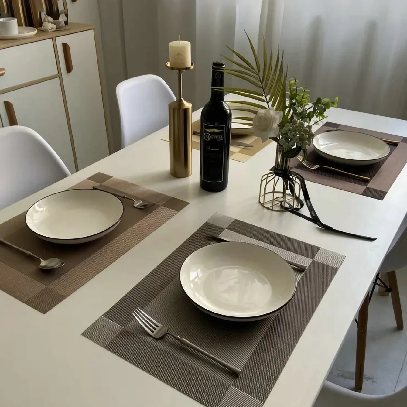 4 шт. коврик для ужина в европейском западном стиле, коврик из ПВХ для отеля, термостойкий Коврик, домашний водонепроницаемый коврик для стола, термостойкий Коврик для чаши
4 шт. коврик для ужина в европейском западном стиле, коврик из ПВХ для отеля, термостойкий Коврик, домашний водонепроницаемый коврик для стола, термостойкий Коврик для чаши