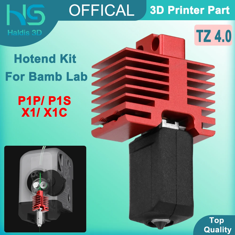 New Upgrade TZ4.0 Hotend For BambuLab P1S P1P X1 X1C X1E One-Piece Hardened Steel Nozzle Hot End Kits 3D Printer Accessories
New Upgrade TZ4.0 Hotend For BambuLab P1S P1P X1 X1C X1E One-Piece Hardened Steel Nozzle Hot End Kits 3D Printer Accessories