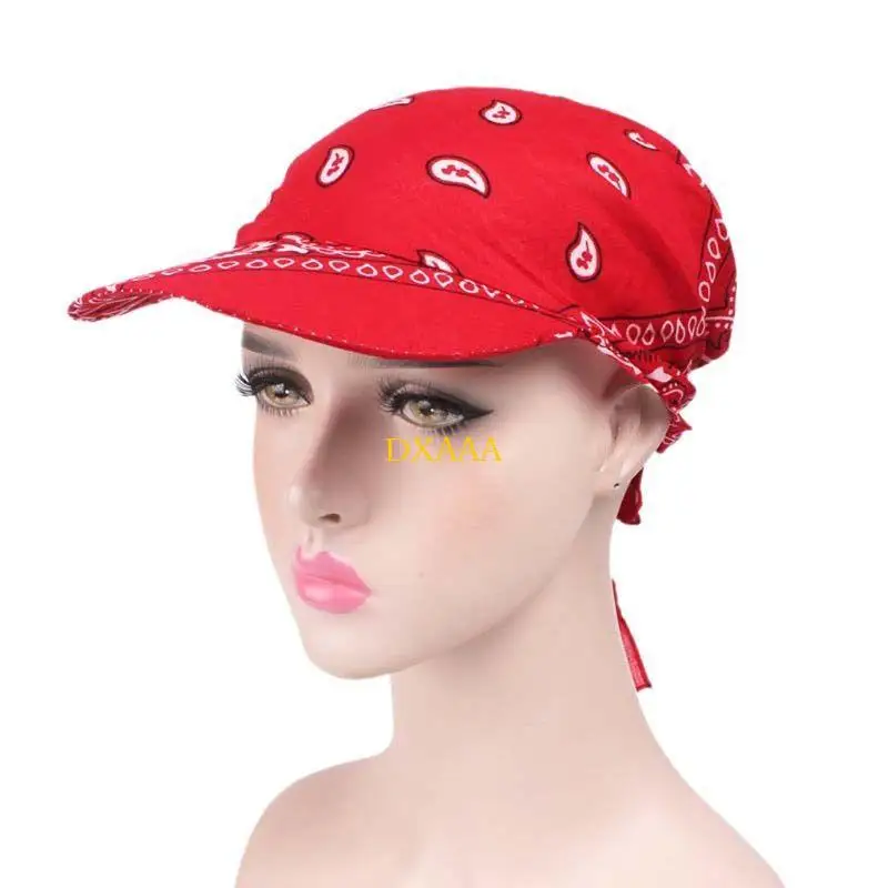 DXAA Women Unisex Visor Pre Fitted Bandana Turban Hat Boho Paisley Floral Printed Tie
DXAA Women Unisex Visor Pre Fitted Bandana Turban Hat Boho Paisley Floral Printed Tie