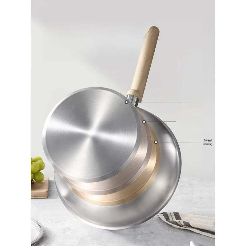 Household Frying Pan 316L Stainless Steel Steak Pancake Pan Household Omelette Stir-fry Pan No Coating Induction Cooker
Household Frying Pan 316L Stainless Steel Steak Pancake Pan Household Omelette Stir-fry Pan No Coating Induction Cooker