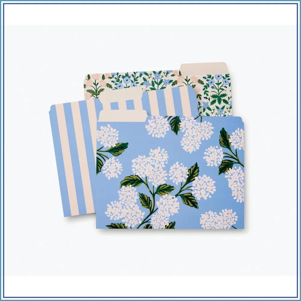 Hydrangea Assorted File Folder Set, 6 Sturdy & Colorful Folders with 12 Adhesive Labels for Stylish Organization
Hydrangea Assorted File Folder Set, 6 Sturdy & Colorful Folders with 12 Adhesive Labels for Stylish Organization