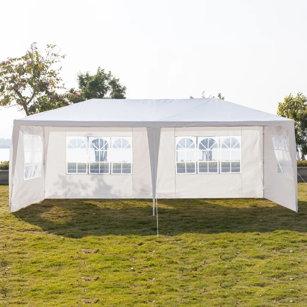 10x20ft Outdoor Party Tent with 6 Removable Sidewalls, Waterproof Canopy Patio Wedding Gazebo, White
10x20ft Outdoor Party Tent with 6 Removable Sidewalls, Waterproof Canopy Patio Wedding Gazebo, White