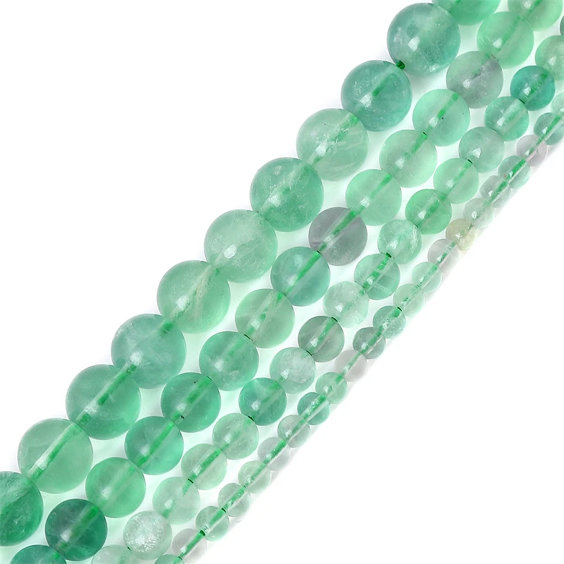Natural Stone Green Fluorite Beads Round Smooth Loose Gemstone Beads For Jewelry Making DIY Bracelet Necklace Handmade Accessory
Natural Stone Green Fluorite Beads Round Smooth Loose Gemstone Beads For Jewelry Making DIY Bracelet Necklace Handmade Accessory
