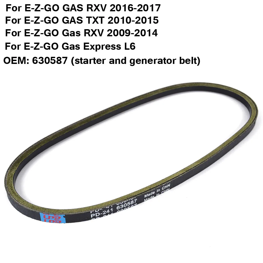 630587 Drive Belt For E-Z-GO GAS RXV 2009-2014 2016-2017 TXT G5 2008-2025 Express L6 Terrain 250/500/1000 Shuttle S4 L4
630587 Drive Belt For E-Z-GO GAS RXV 2009-2014 2016-2017 TXT G5 2008-2025 Express L6 Terrain 250/500/1000 Shuttle S4 L4