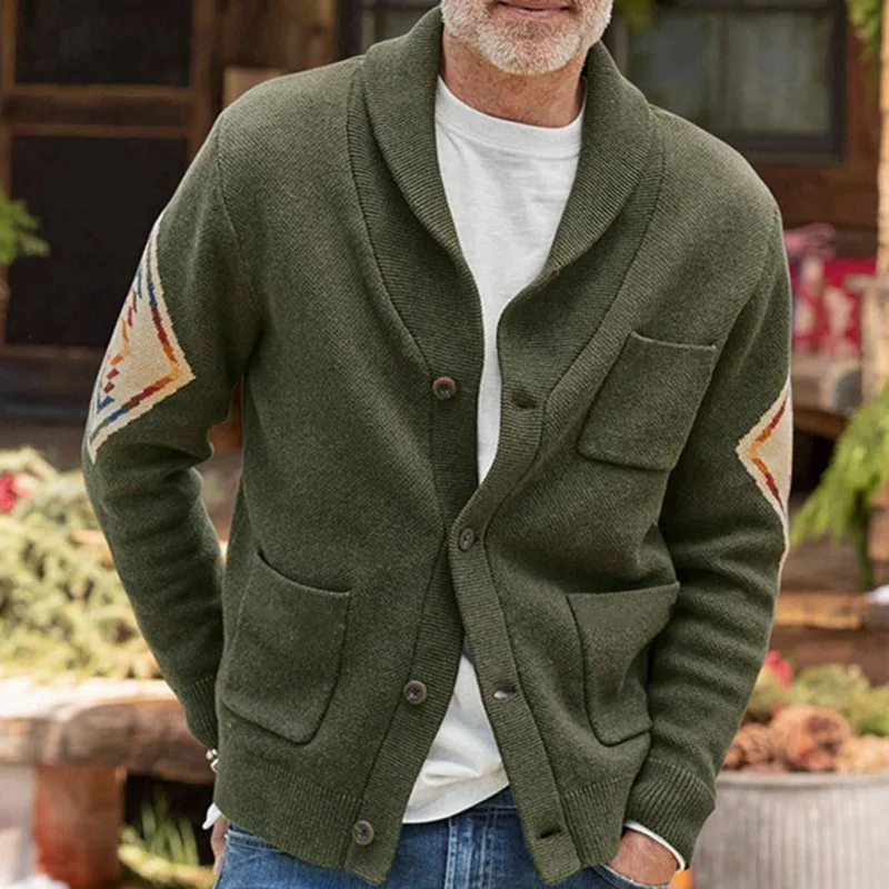 Mens Clothing New Jacquard Knitted Sweater Autumn and Winter Long-sleeved Thickened Cardigan Sweater Jacket for Men
Mens Clothing New Jacquard Knitted Sweater Autumn and Winter Long-sleeved Thickened Cardigan Sweater Jacket for Men