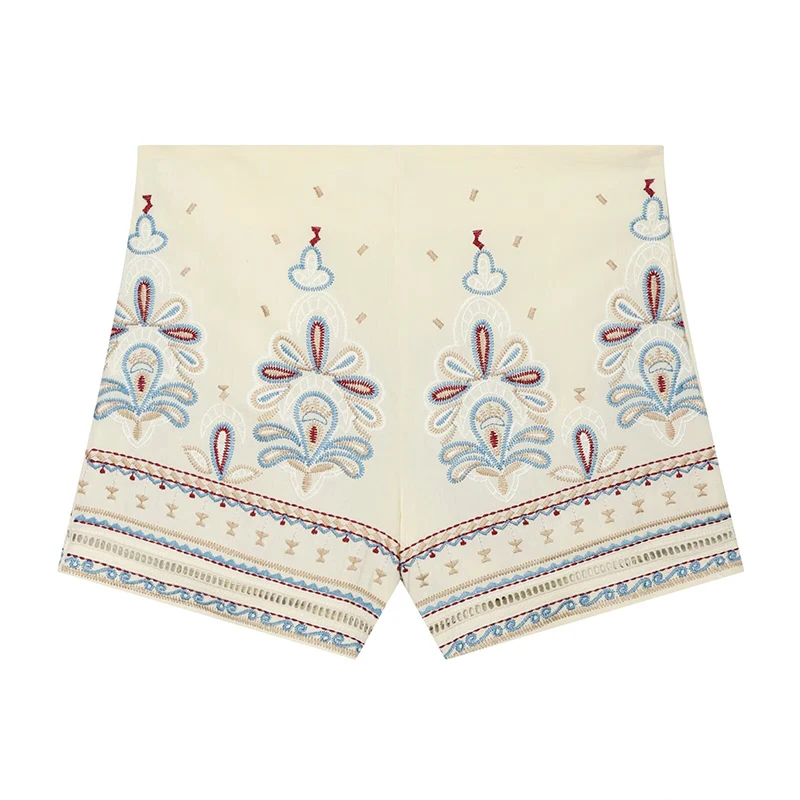 ZHIO Women Fashion Beige Embroidery Side Zipper Mini Shorts Vintage High Waist Female Chic Lady Shorts
ZHIO Women Fashion Beige Embroidery Side Zipper Mini Shorts Vintage High Waist Female Chic Lady Shorts
