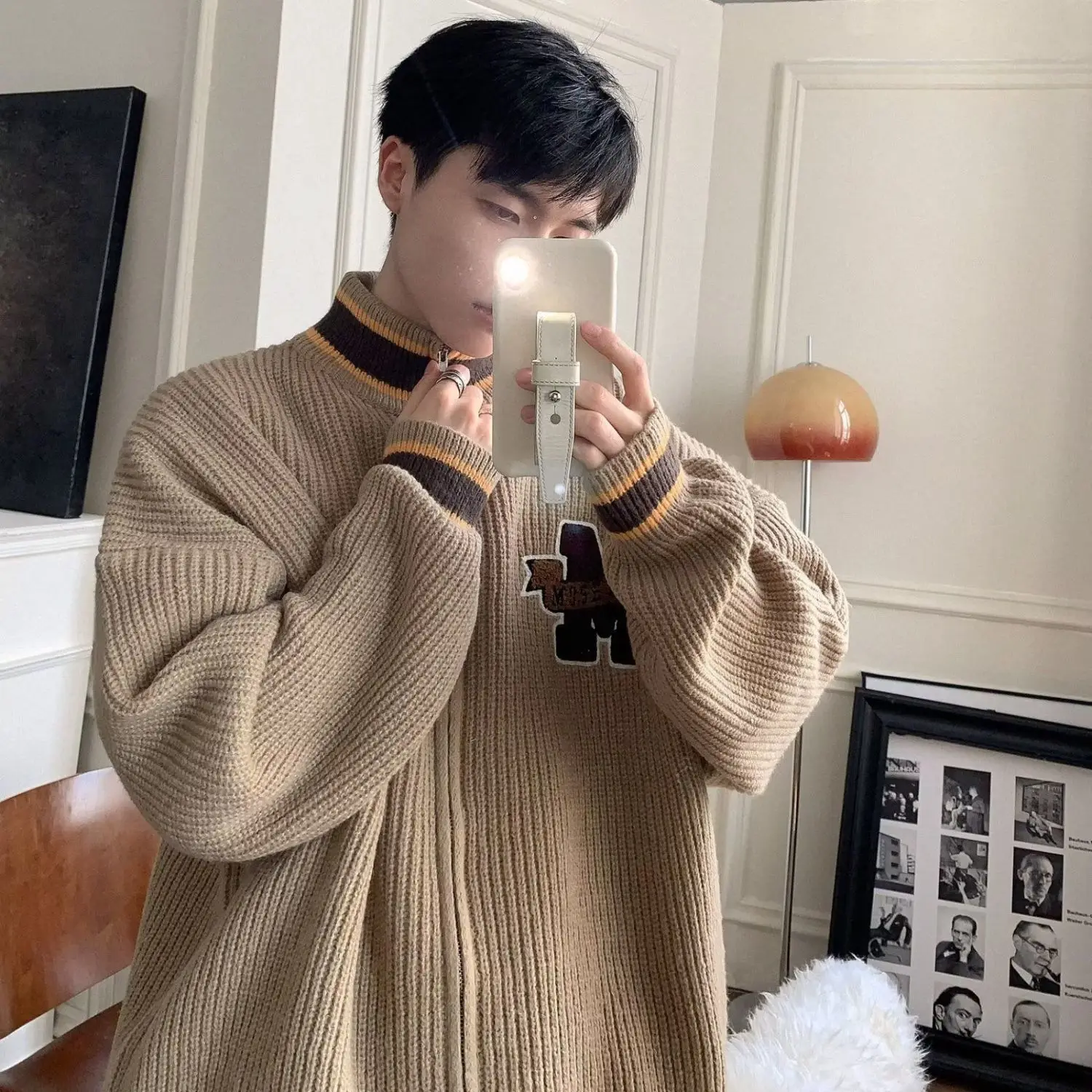 American College Sle Men's Sweater Winter Thi Long Sve Zipper Open Cardigan Autumn Winter Lazy Loose Knitted irt
American College Sle Men's Sweater Winter Thi Long Sve Zipper Open Cardigan Autumn Winter Lazy Loose Knitted irt