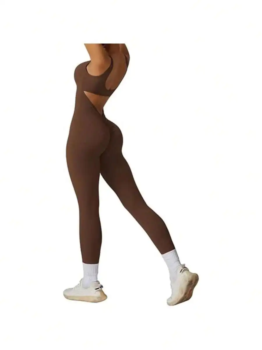 Sleeveless High Waist Bodycon Jumpsuit With Back Cut Out And Scrunch Butt
Sleeveless High Waist Bodycon Jumpsuit With Back Cut Out And Scrunch Butt