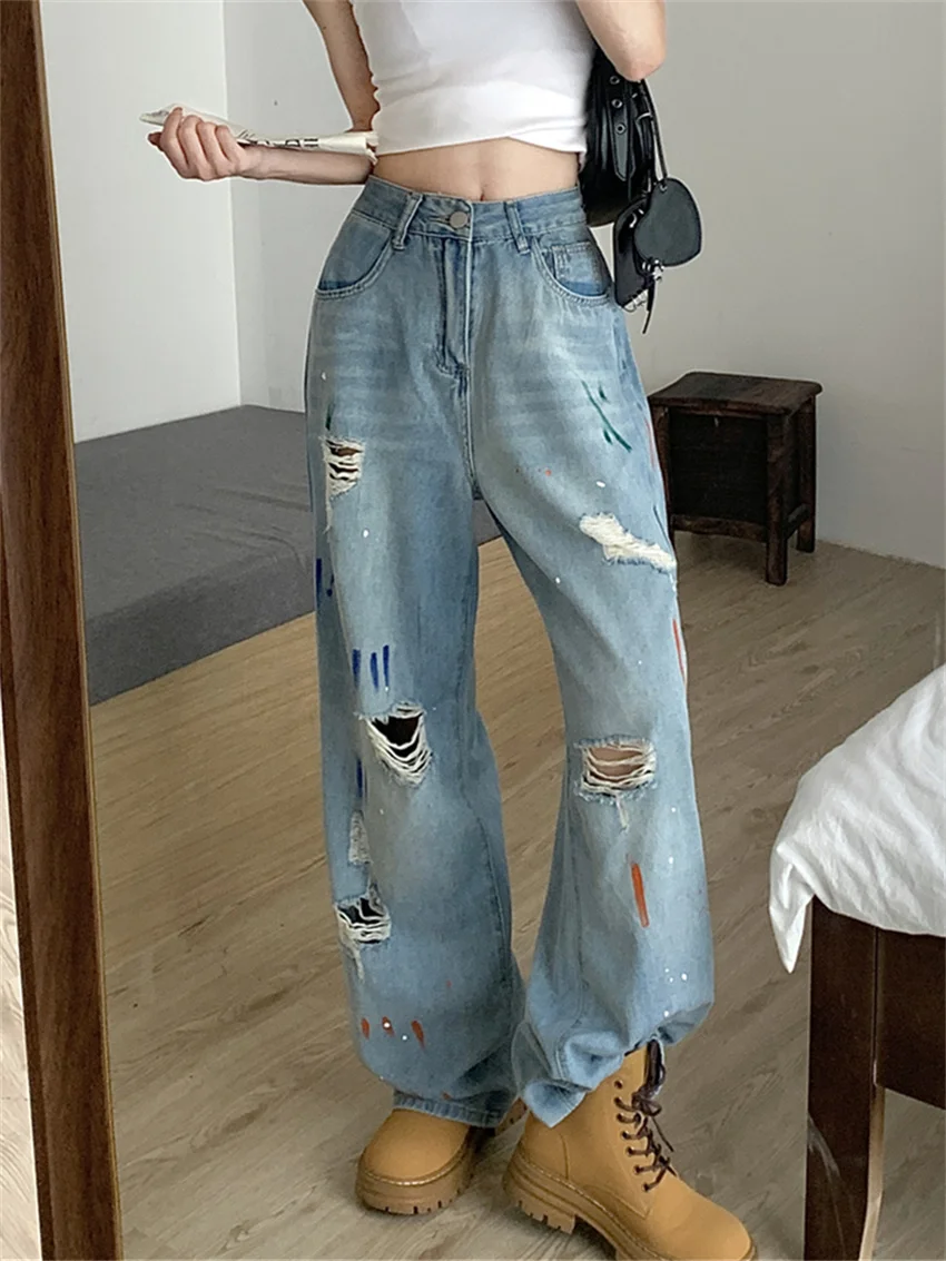PLAMTEE Loose High Street Pants Women Chic Denim Autumn 2023 Fashion New Loose High Waist Wide Leg Straight All Match Jeans
PLAMTEE Loose High Street Pants Women Chic Denim Autumn 2023 Fashion New Loose High Waist Wide Leg Straight All Match Jeans