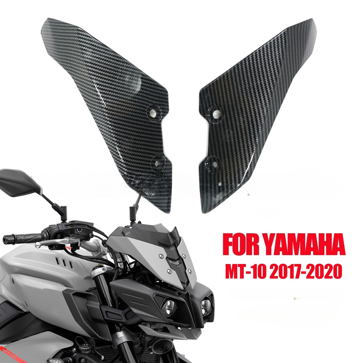 For Yamaha MT-10 FZ-10 2016-2021 Motorcycle Windshield Side Panel Cover Wind Deflector Fairing Beak Cowl Fairing Parts
For Yamaha MT-10 FZ-10 2016-2021 Motorcycle Windshield Side Panel Cover Wind Deflector Fairing Beak Cowl Fairing Parts