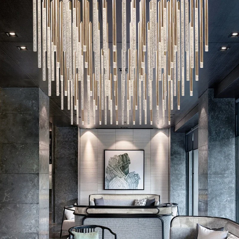 Modern Chandelier Crystal Hotel Lobby Chandelier for Villa Hall Duplex High Ceiling Crystal Led Hanging Light
Modern Chandelier Crystal Hotel Lobby Chandelier for Villa Hall Duplex High Ceiling Crystal Led Hanging Light