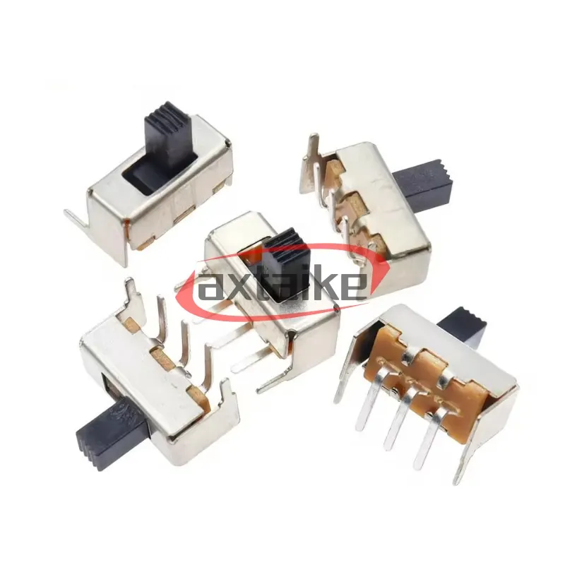 20PCS SS12F23/VG5 3Pin 1P2T Slide Switch - 90° Curved Needle 0.5A 50V 5mmH with Fixed Feet PCB Mount for Electronics
20PCS SS12F23/VG5 3Pin 1P2T Slide Switch - 90° Curved Needle 0.5A 50V 5mmH with Fixed Feet PCB Mount for Electronics