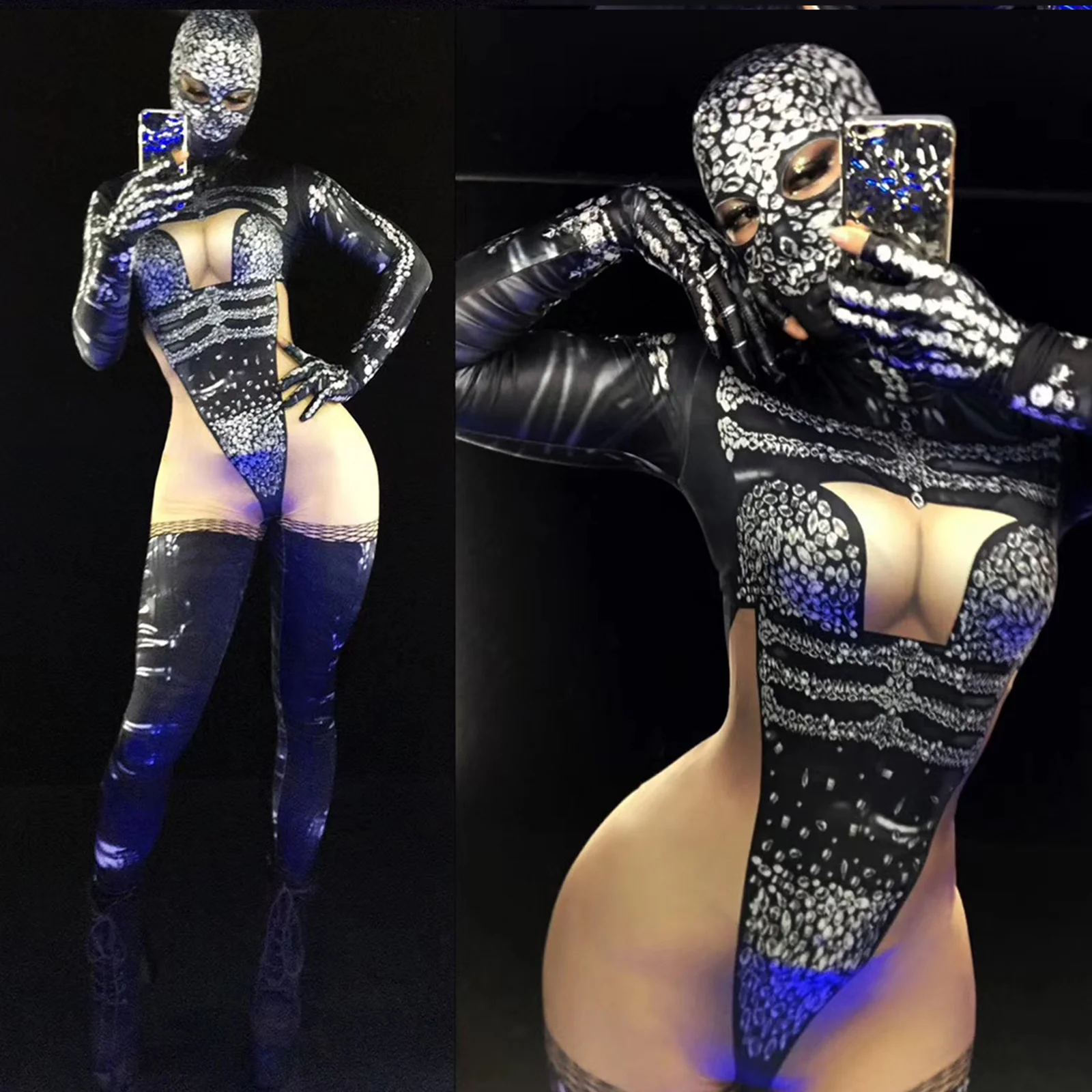 Skeletor suit print Rhinestone Bodycon Romper Party Club Night Jumpsuit club Party Stretch Stage Wear Celebrate performance
Skeletor suit print Rhinestone Bodycon Romper Party Club Night Jumpsuit club Party Stretch Stage Wear Celebrate performance