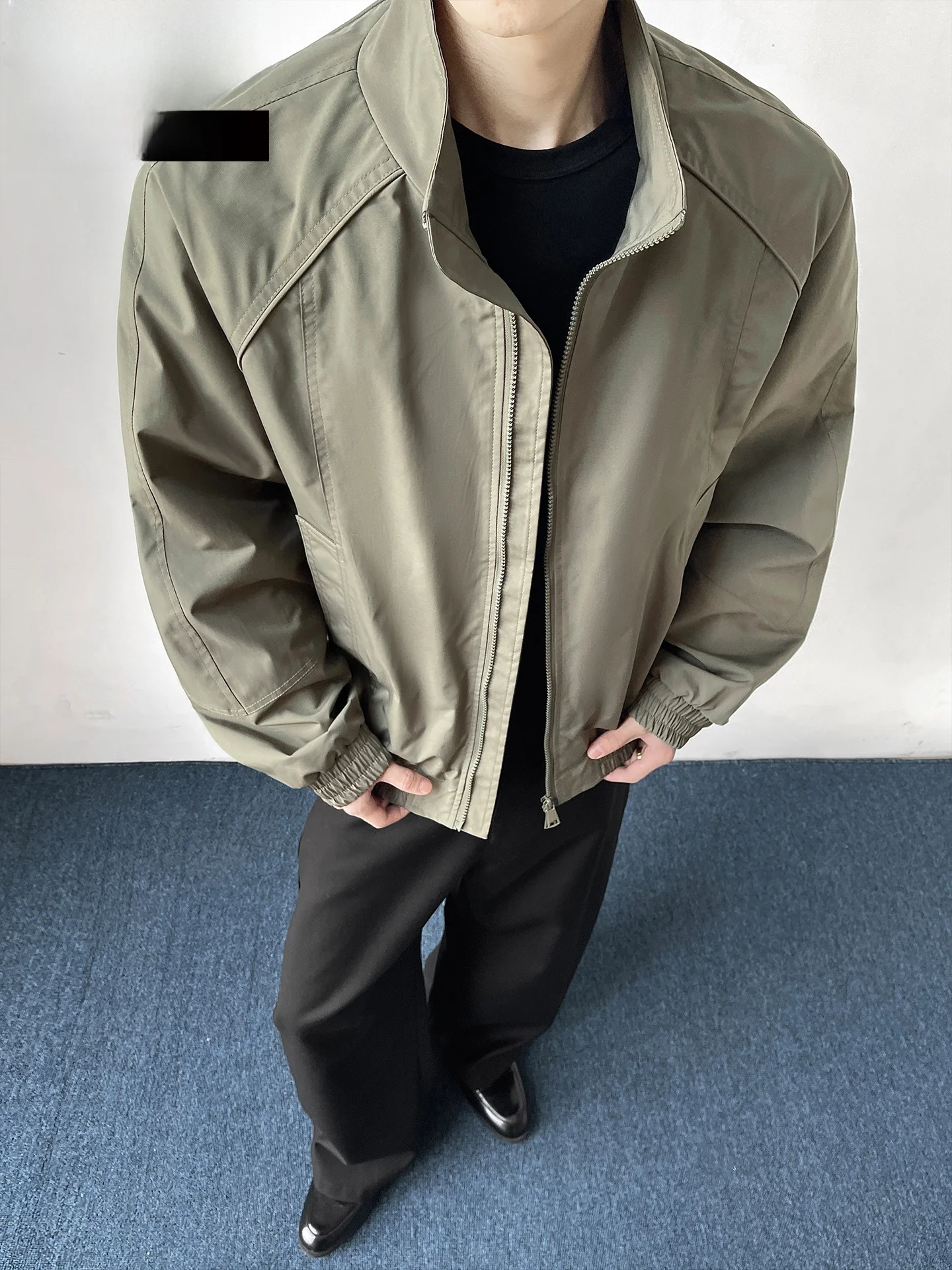 American Men's Casual Flight Jacket Stand Collar Spring Autumn Outerwear Polyester Nylon Long Jacket
American Men's Casual Flight Jacket Stand Collar Spring Autumn Outerwear Polyester Nylon Long Jacket