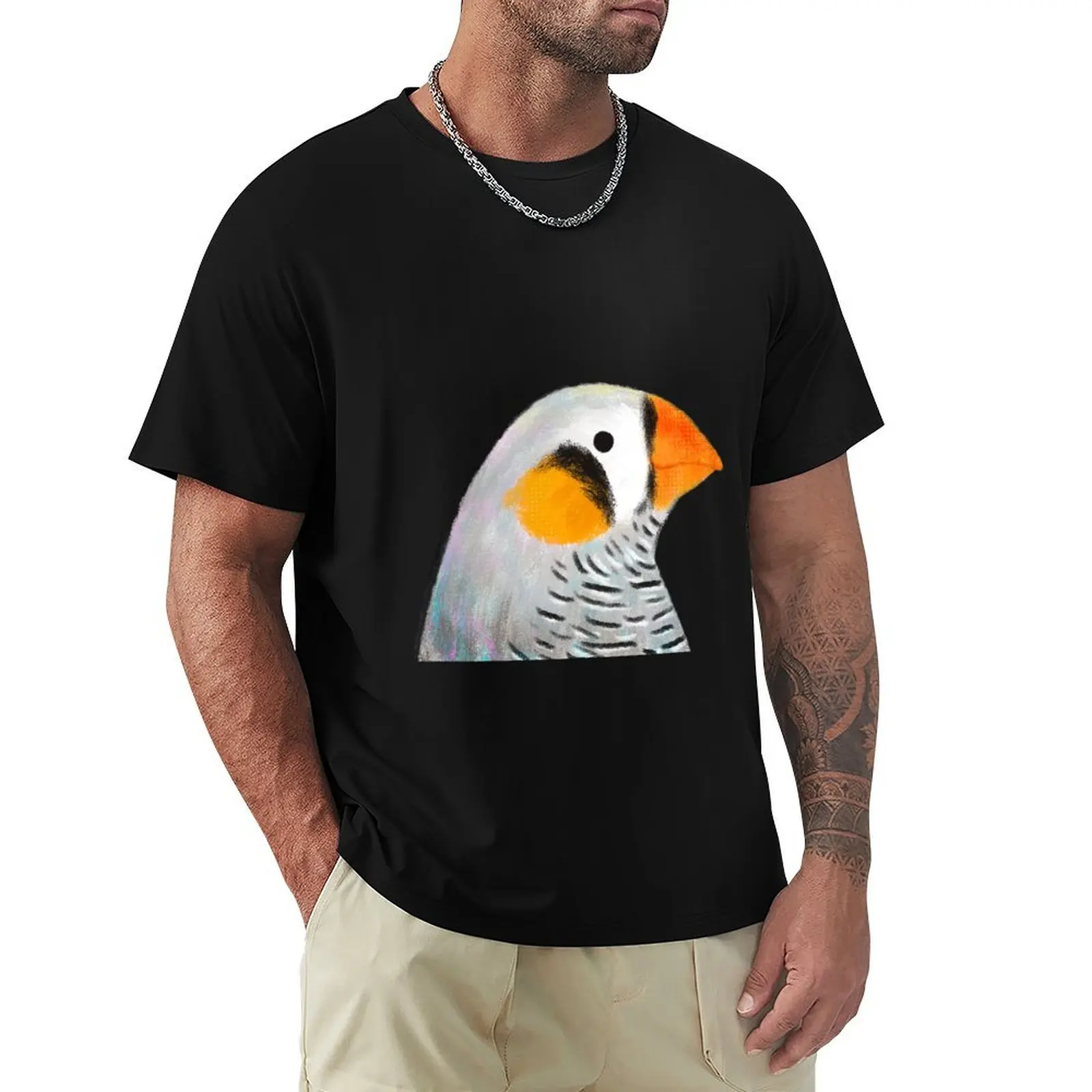 Zebra Finch Bird T-Shirt Festival Casual Short Sleeve
Zebra Finch Bird T-Shirt Festival Casual Short Sleeve