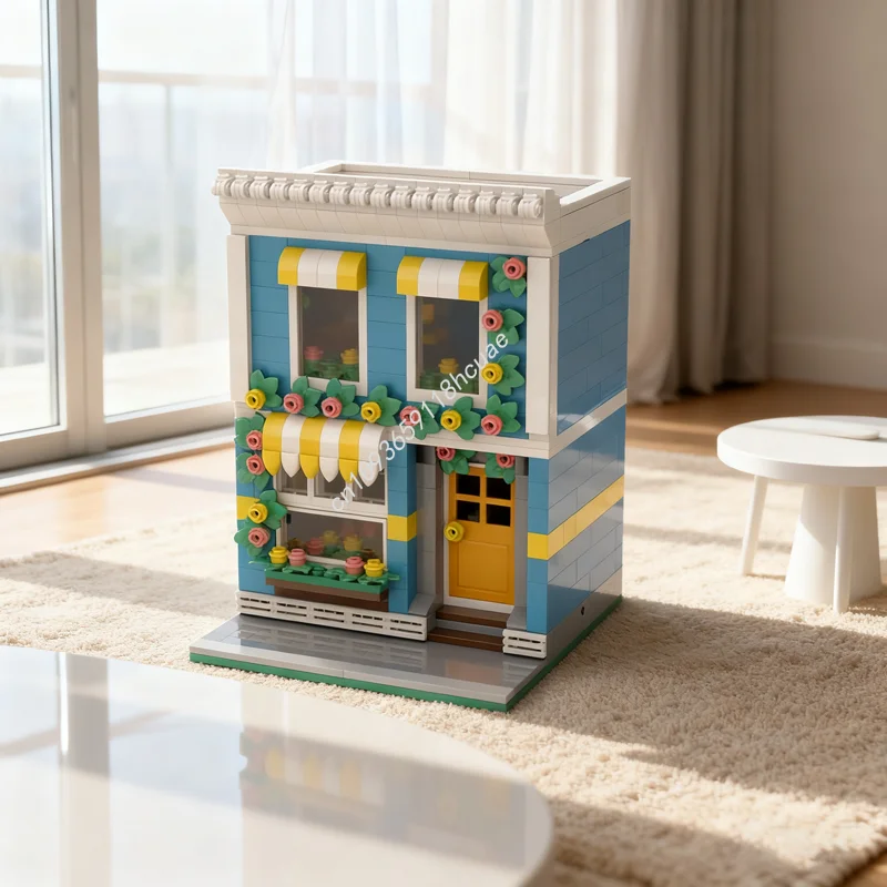 778pcs MOC Flower Shop Modulared Model Building Blocks Christmas Gifts Architecture Creative Idea Education Kids Toy Birthday
778pcs MOC Flower Shop Modulared Model Building Blocks Christmas Gifts Architecture Creative Idea Education Kids Toy Birthday