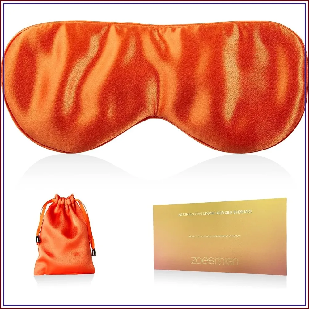 100% Mulberry Silk Sleep Mask for Light Blocking, Side Sleeper, Adjustable Strap, Vitality Orange
100% Mulberry Silk Sleep Mask for Light Blocking, Side Sleeper, Adjustable Strap, Vitality Orange