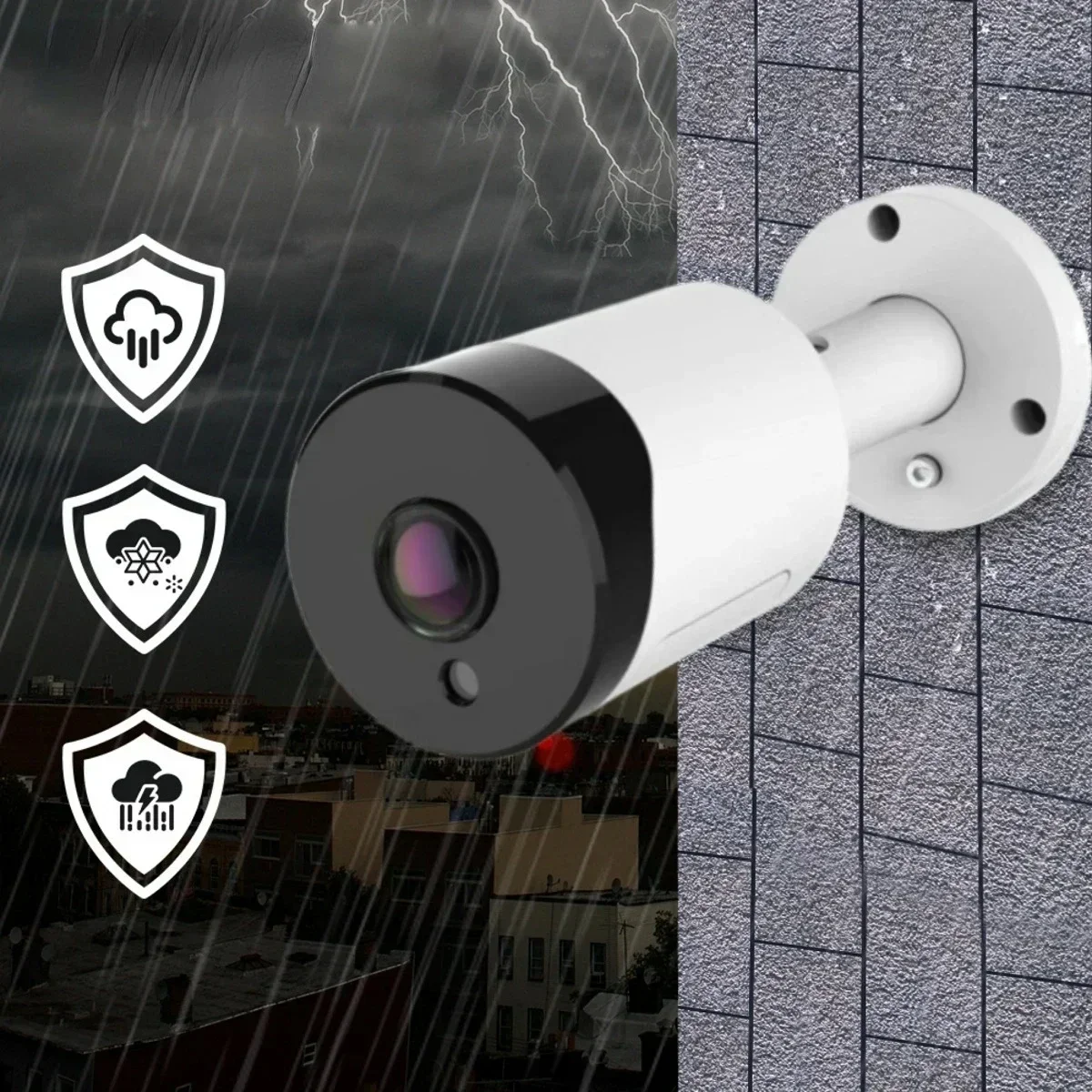 4K VR IP66 Waterproof Security Camera With Two way audio Panoramic 180 Degree Poe 8MP 5MP 4MP 3MP Night Vision bullet Cam
4K VR IP66 Waterproof Security Camera With Two way audio Panoramic 180 Degree Poe 8MP 5MP 4MP 3MP Night Vision bullet Cam