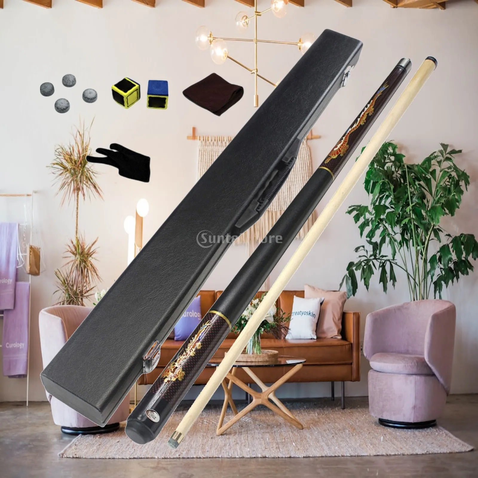 Pool Cue Stick Billiard Pool Cue Stick Full Size 57" with Case with Chalk for Men Women Lightweight 2 Section Billiard Cue
Pool Cue Stick Billiard Pool Cue Stick Full Size 57" with Case with Chalk for Men Women Lightweight 2 Section Billiard Cue