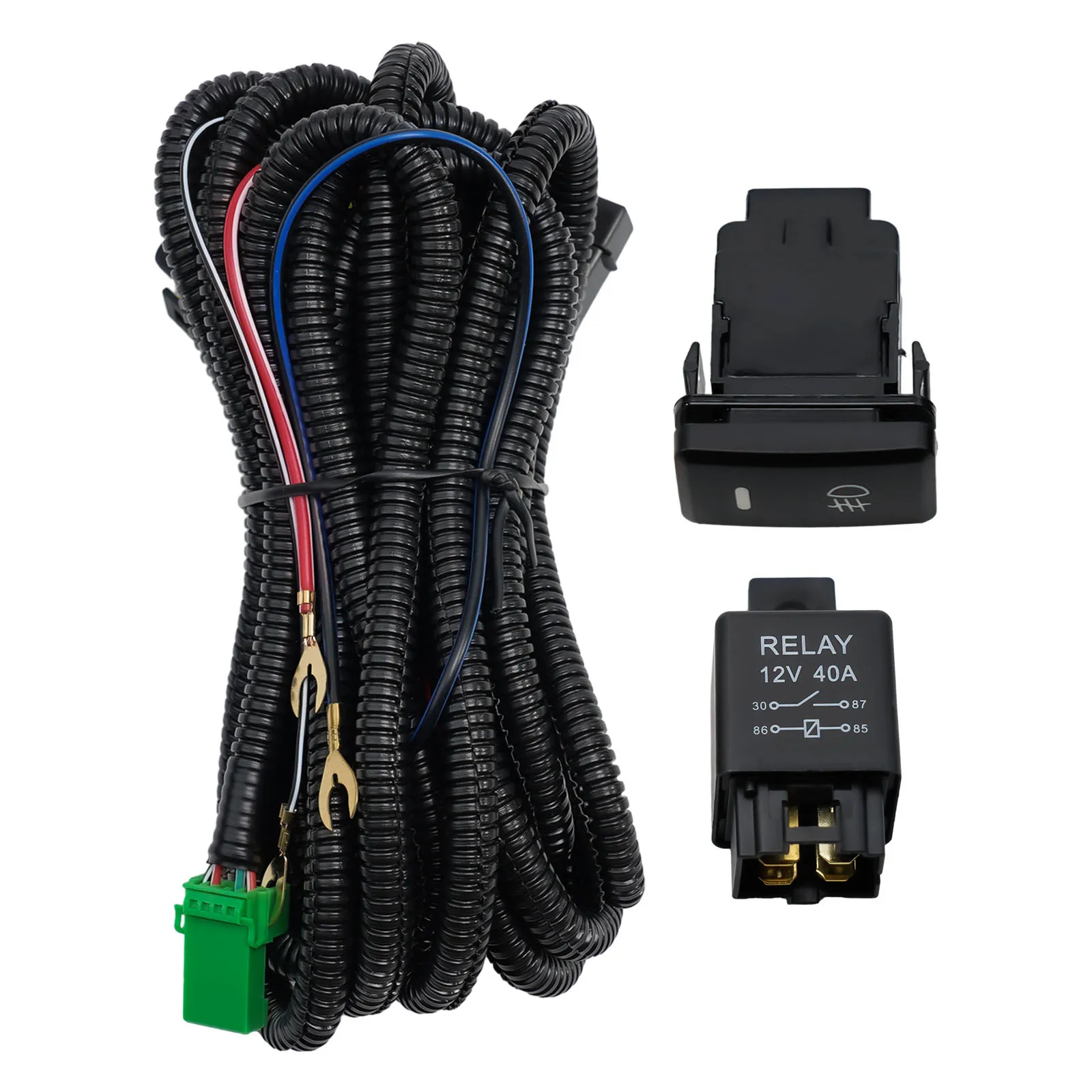 Brand New.high Quality Wiring Harness Button Switch 4-pin Relay ABS Plastic + Pvc Driving Lights Durability Accessories
Brand New.high Quality Wiring Harness Button Switch 4-pin Relay ABS Plastic + Pvc Driving Lights Durability Accessories