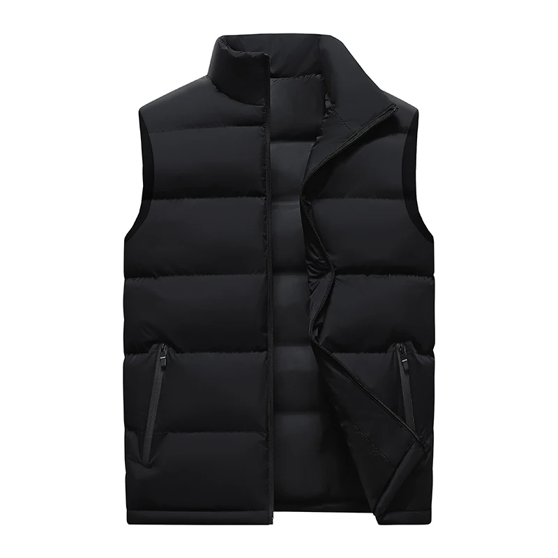 Мужской жилет, теплые куртки без рукавов, зимнее водонепроницаемое пальто на молнии, повседневный жилет, одежда, осенний воротник-стойка
Мужской жилет, теплые куртки без рукавов, зимнее водонепроницаемое пальто на молнии, повседневный жилет, одежда, осенний воротник-стойка