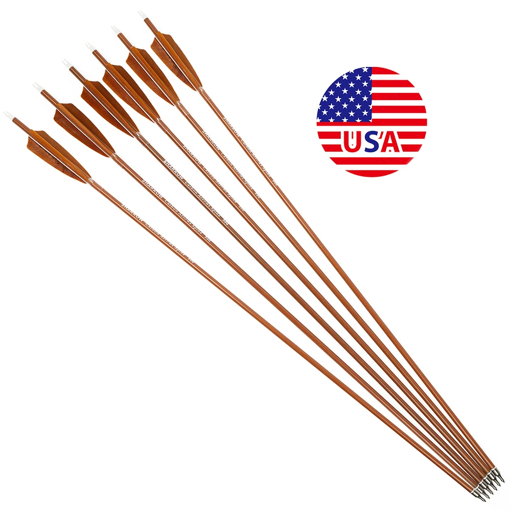 12 шт. стрел для охоты и стрельбы из лука, смешанный карбон, спайн 500, длина 31,5 дюйма, диаметр 6,2 мм, оперение из пера индейки, для рекурсивного лука, для стрельбы по мишеням
12 шт. стрел для охоты и стрельбы из лука, смешанный карбон, спайн 500, длина 31,5 дюйма, диаметр 6,2 мм, оперение из пера индейки, для рекурсивного лука, для стрельбы по мишеням