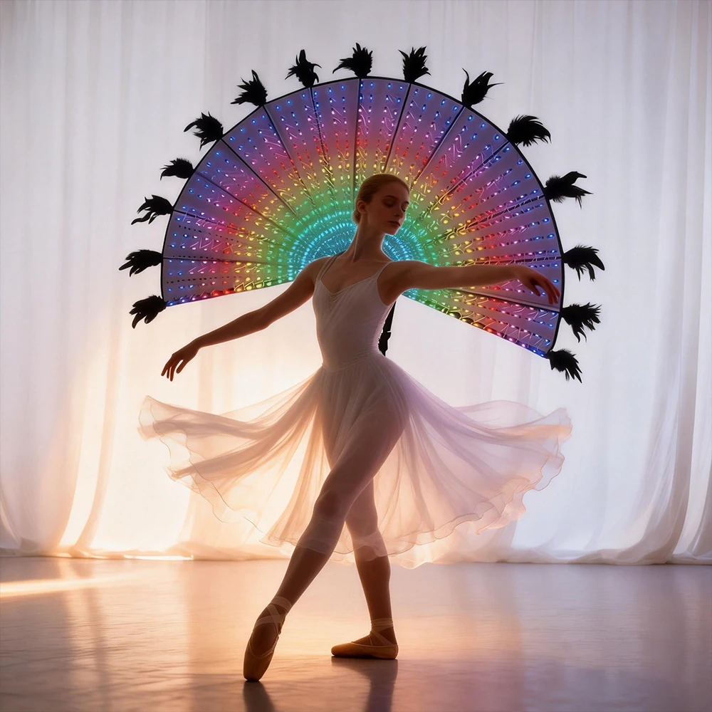 LED Belly Dance Wings Isis Style Halloween Prop Shining Lamp for Costumes - Glow-in-the-Dark Dance Accessories
LED Belly Dance Wings Isis Style Halloween Prop Shining Lamp for Costumes - Glow-in-the-Dark Dance Accessories