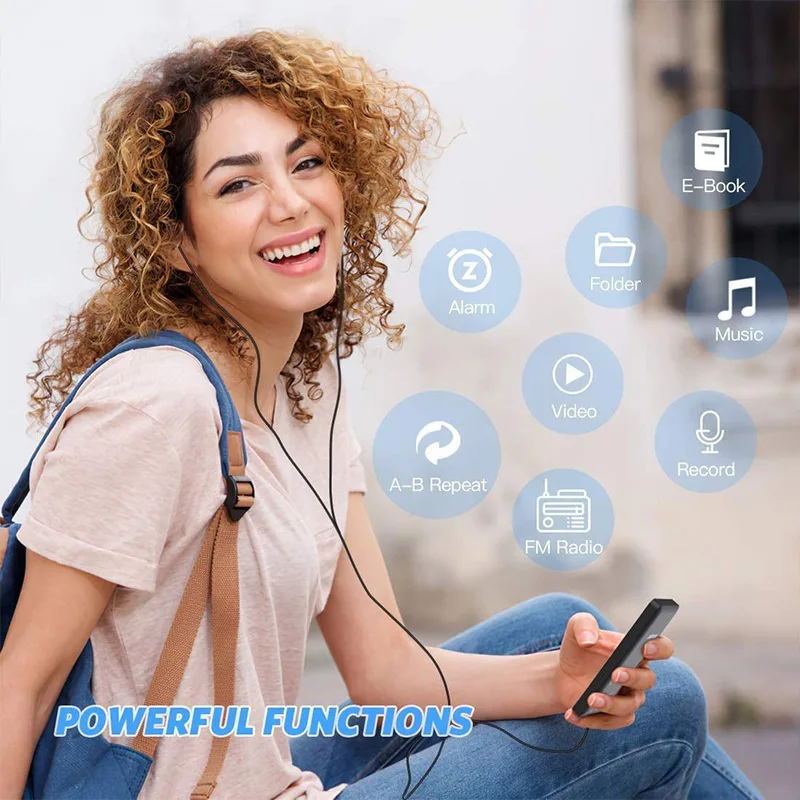 MP4 FM RadioPortable Rechargeable MP3 Player 1.8 Inch Color Screen Walkmen Bluetooth Compatible E-Books Recording Sports
MP4 FM RadioPortable Rechargeable MP3 Player 1.8 Inch Color Screen Walkmen Bluetooth Compatible E-Books Recording Sports