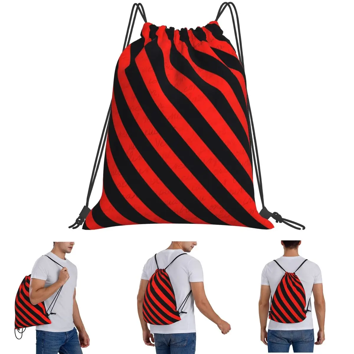 Black And Red Stripes Striped Geometric Lines Backpacks Multi-function Drawstring Bags Shoes Bag Book Bags for Travel School
Black And Red Stripes Striped Geometric Lines Backpacks Multi-function Drawstring Bags Shoes Bag Book Bags for Travel School