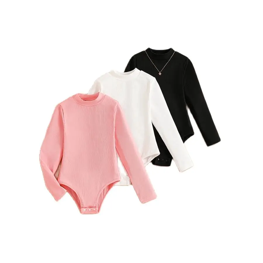 Girls spring and autumn fashion round neck long sleeve onesie trend stretch slim 3 clothes - pink - white - black
Girls spring and autumn fashion round neck long sleeve onesie trend stretch slim 3 clothes - pink - white - black