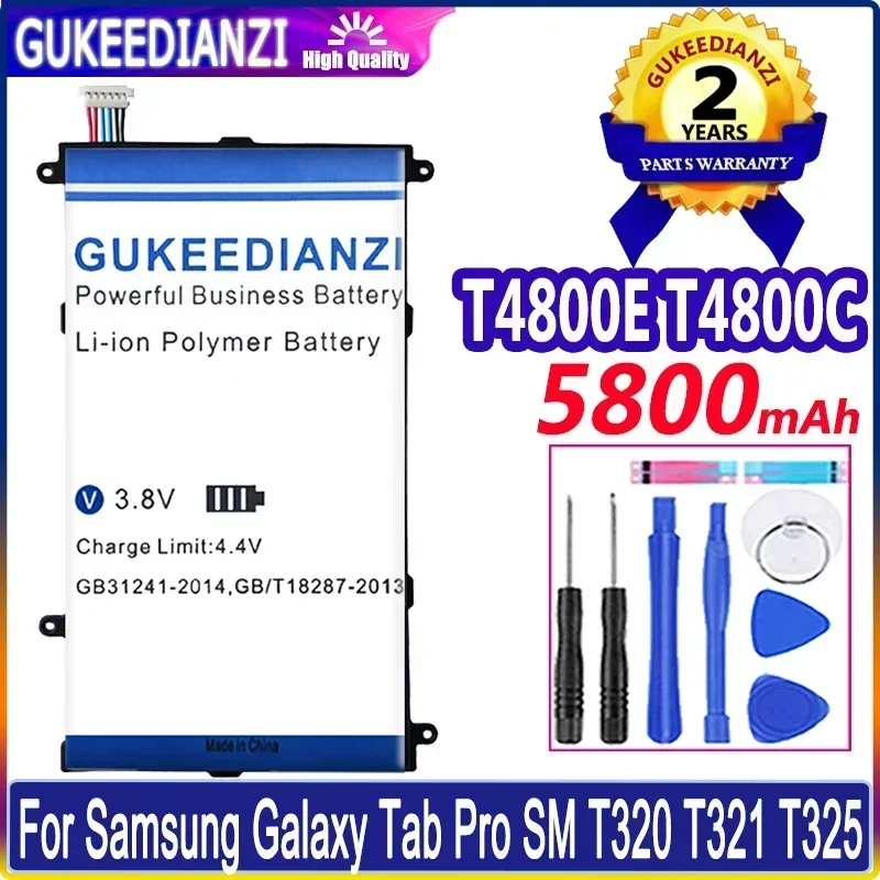 5800mAh Tablet Battery for Samsung Galaxy Tab Pro 8.4 SM T320 T321 T325, T4800E T4800C, Long-lasting Power
5800mAh Tablet Battery for Samsung Galaxy Tab Pro 8.4 SM T320 T321 T325, T4800E T4800C, Long-lasting Power