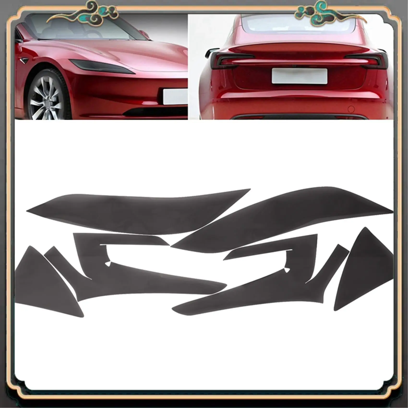 Для Tesla Model 3 Highland 2024, защитная пленка для фар + задний фонарь, ТПУ, наклейка на задний фонарь, защитные аксессуары
Для Tesla Model 3 Highland 2024, защитная пленка для фар + задний фонарь, ТПУ, наклейка на задний фонарь, защитные аксессуары