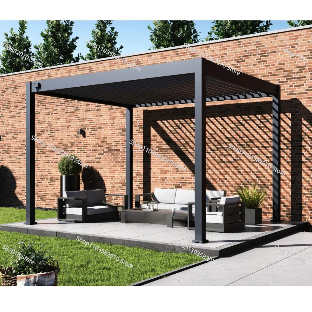 Deposit Price 3x3m Bioclimatic Pergola Aluminium Louvered Pergola with Adjustable Rainproof Patio Roof Gazebo
Deposit Price 3x3m Bioclimatic Pergola Aluminium Louvered Pergola with Adjustable Rainproof Patio Roof Gazebo